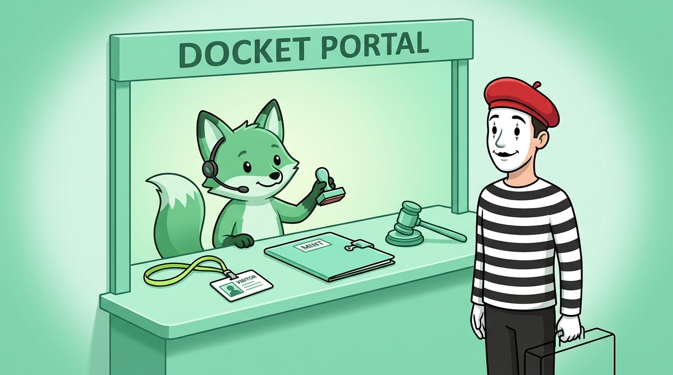Legally Mint Docket Portal Hero