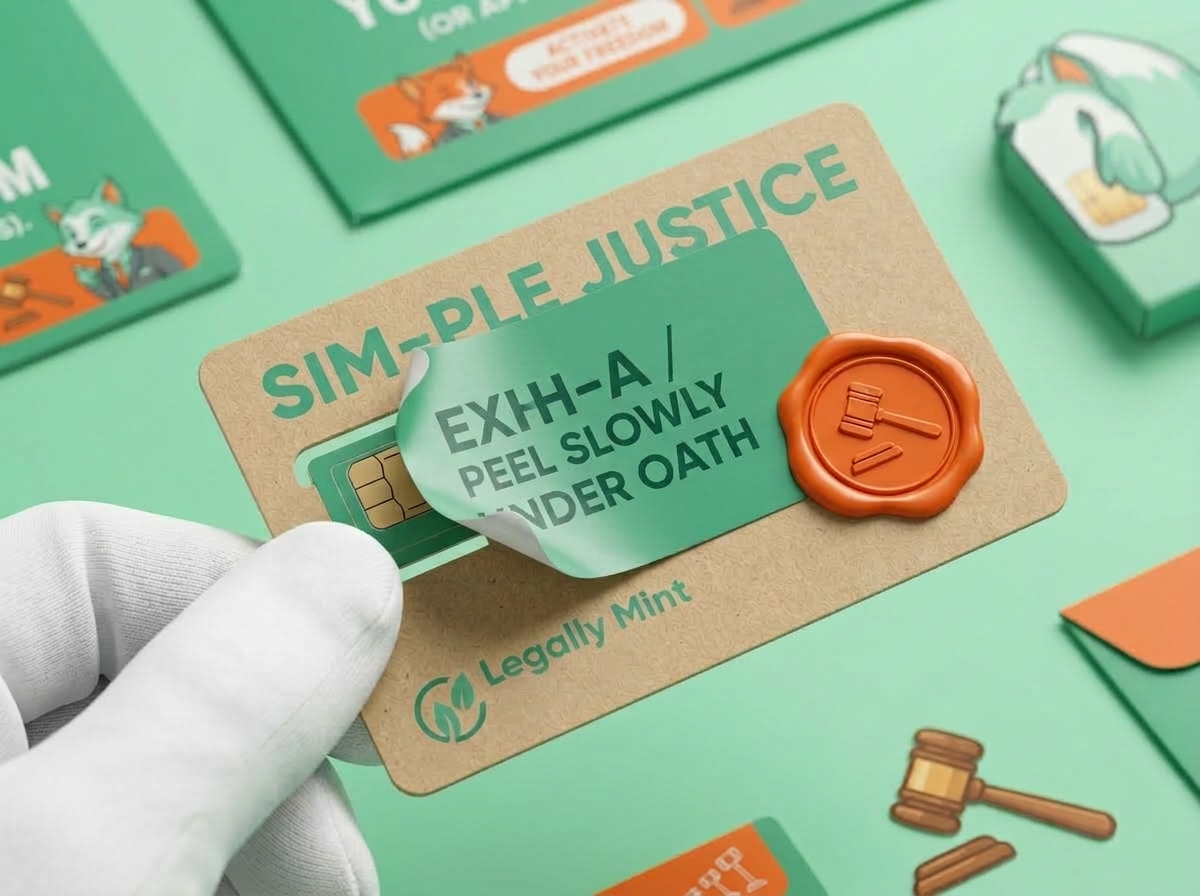 Exhibit Sticker on SIM kit