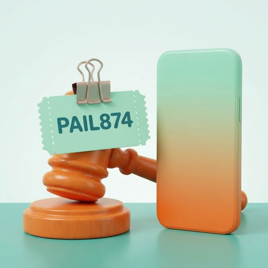 Coupon clipped to a comedy gavel